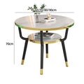 Casual negotiation balcony casual table and chair reception office coffee shop sales office rest area double-layer for home small round table