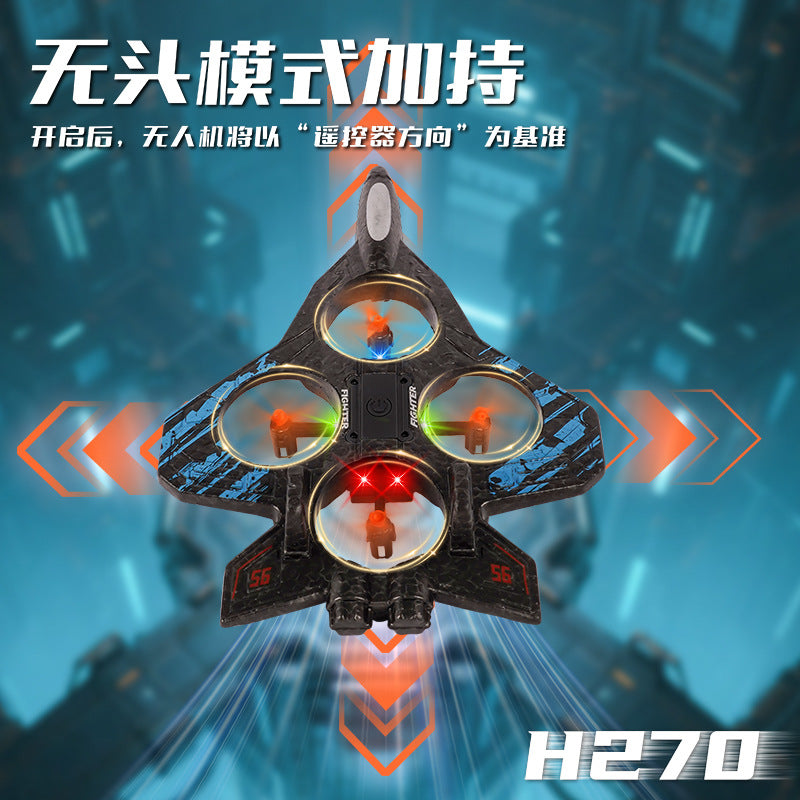 2026 new generation cross-border remote control airplane fighter jet glider foam drone - kids' toy