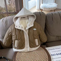 Kidsoutwearfleece-linednew arrival winter clothingfall and wintergirl style boy cotton coat baby thickenedheattech cotton coat tops