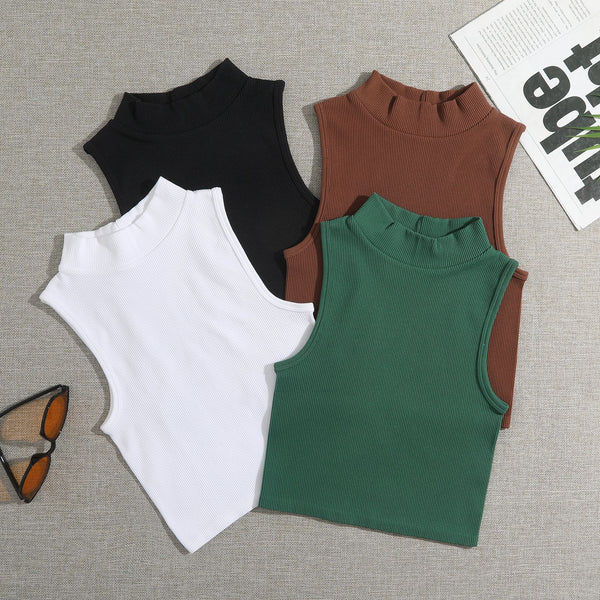 primer autumn and winter threaded turtleneck vest nylon  sports bra quick-drying yoga clothing underwear