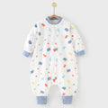 Baby pure cotton sleeping bag with split legs and anti-kicking quilt kids constant temperature baby one-piece pajamas all year round style small and medium-sized children sleeping bag