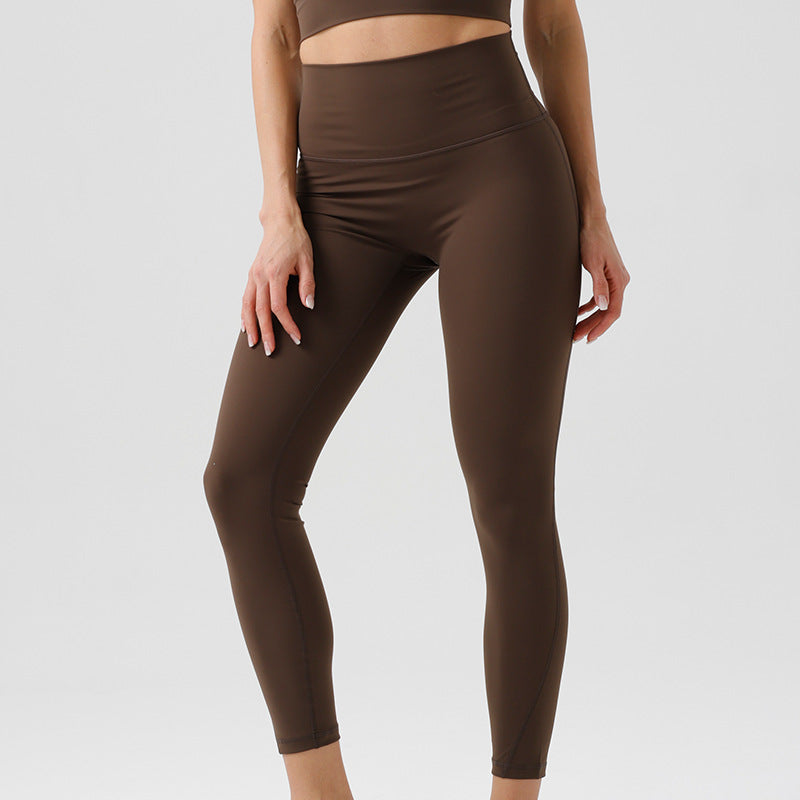 New hot-selling eco-friendly nylon yarn seamless stretch sports leggings - high-waisted, tight-fitting workout yoga pants for women