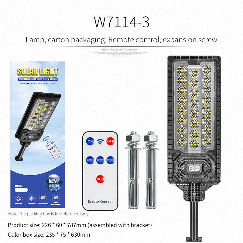 2025  multi-functional solar garden light outdoor lighting street light human body induction remote control lighting