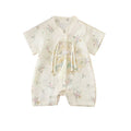 Infant chinese style romper - summer lightweight hanfu style - perfect for full month, first birthday, and baby shower - trendy bodysuit/rouge