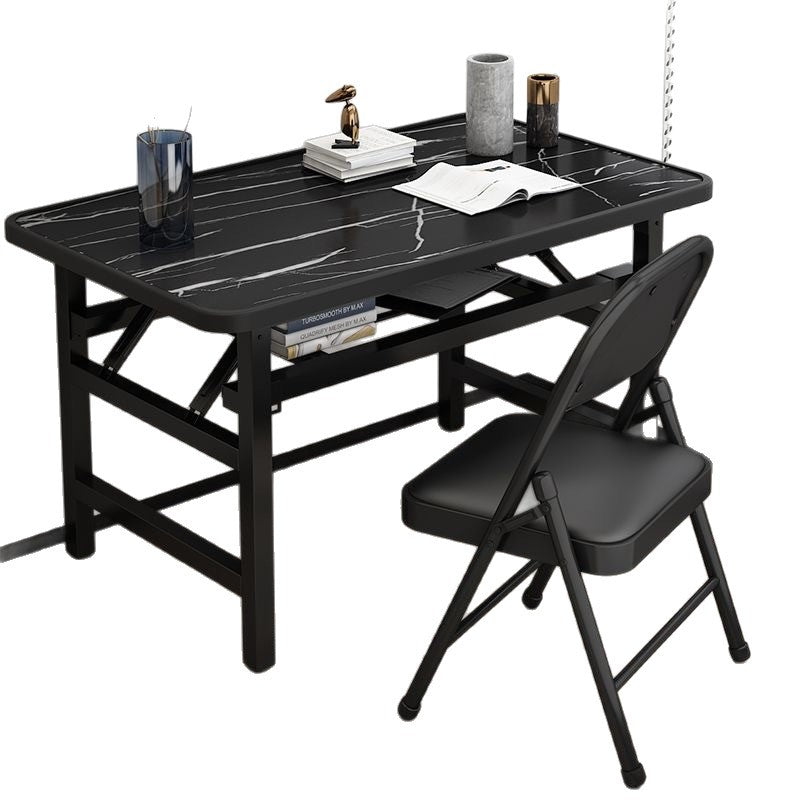Easy-to-assemble folding desk - no assembly required - perfect for home, living room, dining room, bedroom, or office