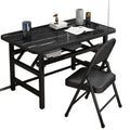 Easy-to-assemble folding desk - no assembly required - perfect for home, living room, dining room, bedroom, or office