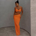 european and american women's clothing  spring/summer new collection: solid color sexy camisole & bodycon mini skirt set