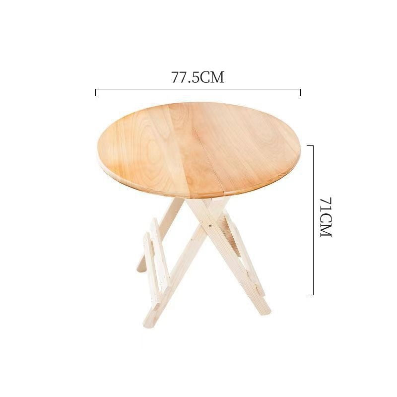Solid wood folding table - portable dining table - perfect for rentals, simple folding table, square folding table, night market stall table, outdoor folding table