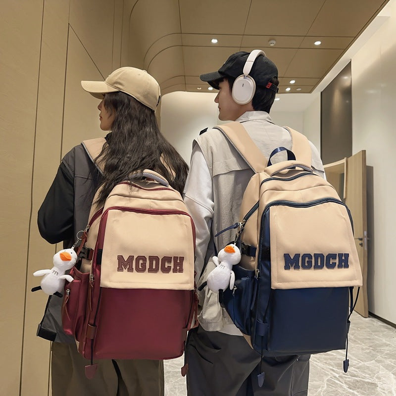 School bag female Japanese ins wind simple high school college student backpack large capacity women's bag anti-splashing travel backpack