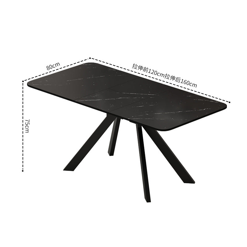 Factory direct wholesale: modern minimalist dining table - nordic style, extendable rectangular table for home and business
