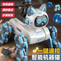 new product eight-wheel stunt robot cat gesture sensor smart kids toy remote control mechanical cat boy gift