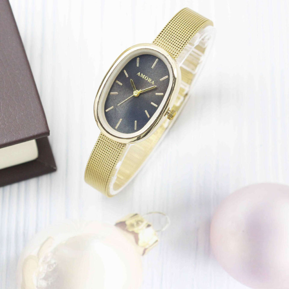 Niche style design oval watch for women accessible luxuryniche stylecasualelegant women's female students junior high school quartz watch