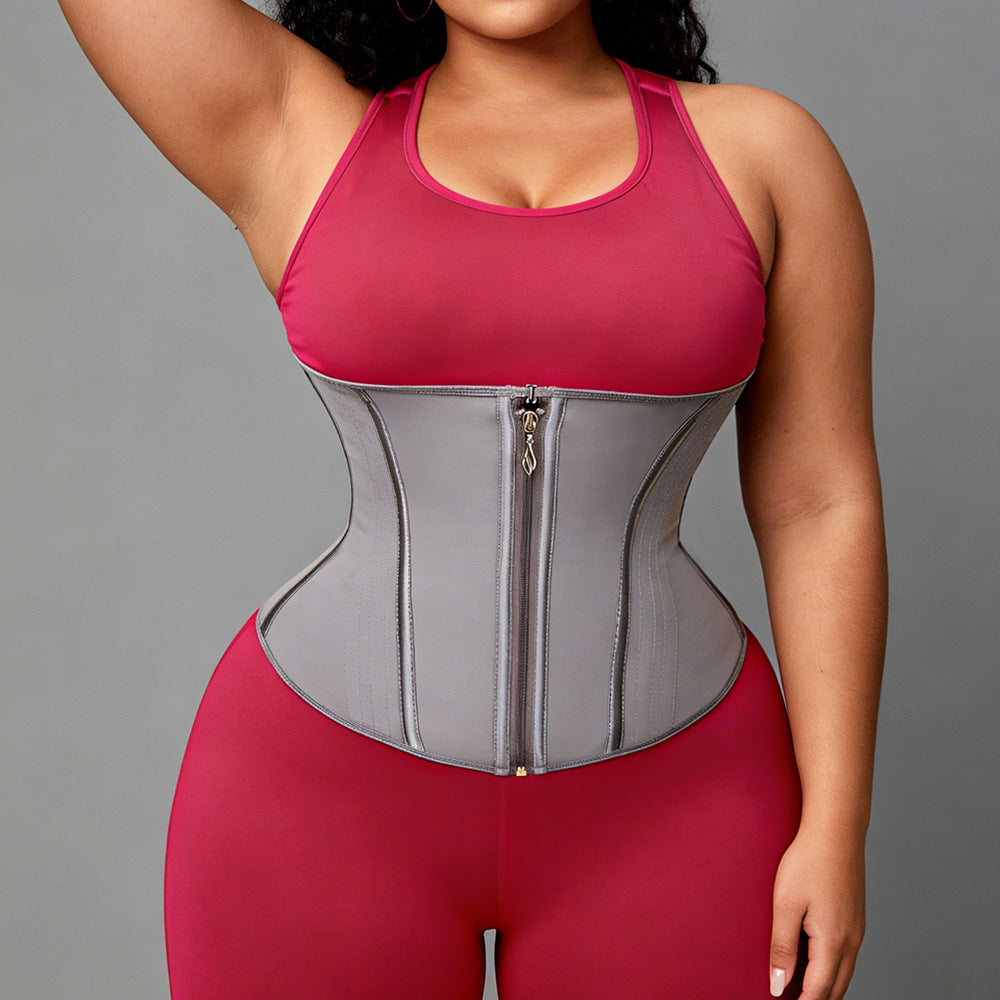 Temu latex waist trainer - slimming, tummy control, and body shaping belt for fitness and exercise