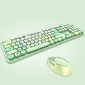 Sweet wireless keyboard and mouse combo - colorful lipstick design, punk style, cute office set for women - cross-border e-commerce