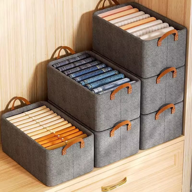 Folding storage box Clothes pants Household drawer wardrobe Storage box Storage box Organizing box Basket