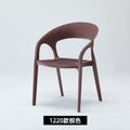 Outdoor patio plastic stool single chair single backrest imitation rattan chair balcony leisure area layout milk tea shop others