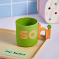Kids' toothbrush and mouthwash cup - cute, trendy, and creative design for babies, students, and couples
