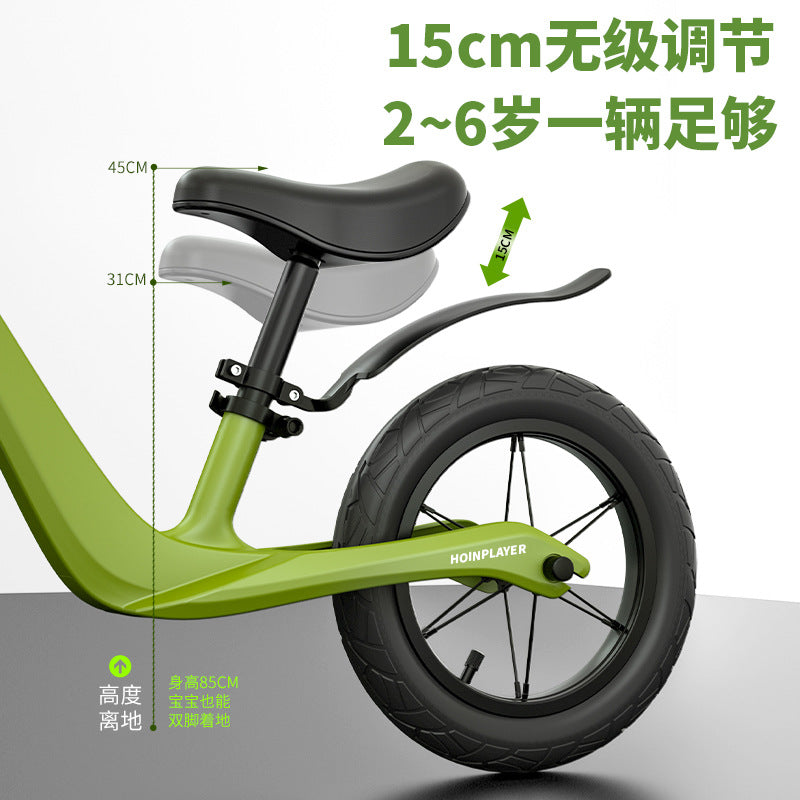 New children's magnesium alloy balance car without pedals 1-6 years old baby balance yo-yo car two-wheel coasting walker