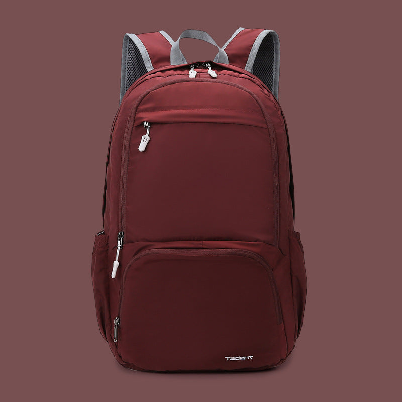 New outdoor sports bag folding backpack men's and women's training class new travel nylon light portable skin backpack