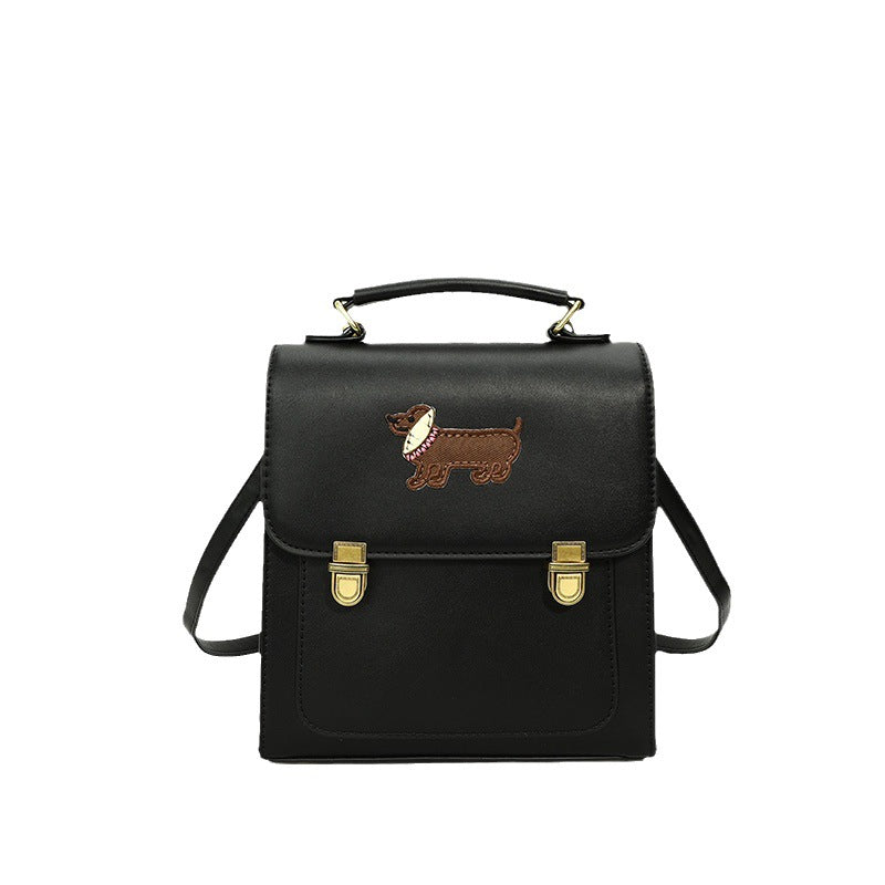 Premium sense retro commuter backpack women 2025 new college style small backpack casual shoulder messenger bag