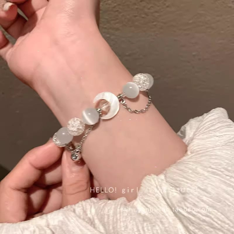 Korean ins trendy pearl bracelet female design nicheeasiest for matchelegant bracelet couple bracelet jewelry wholesale