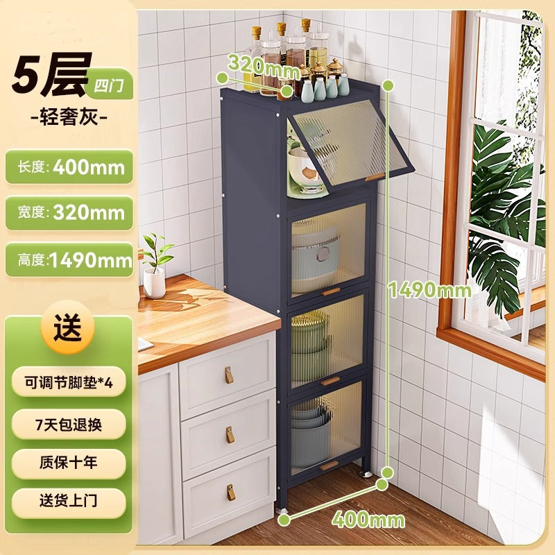 Kitchen storage rack multi-function microwave oven storage cabinet floor-standing multi-layer storage cabinet cupboard pot cupboard