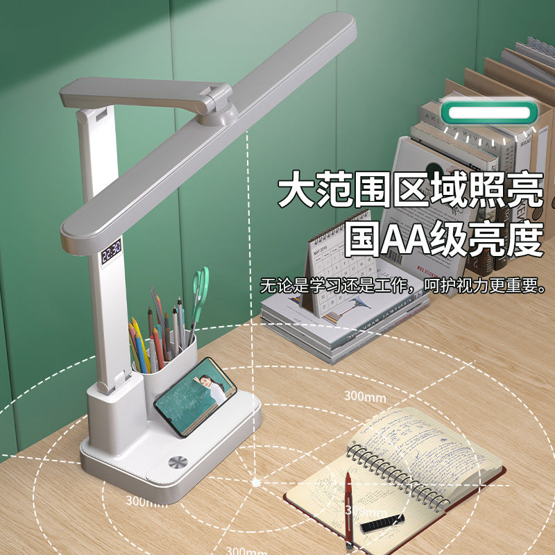 Wholesale led folding desk lamp - student study, eye protection, dorm room, kids' bedside, rechargeable, timer, reading night light