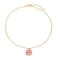 Christmas necklace wholesale: cross-border hot seller - fashionable enamel snowflake bell christmas tree pendant, simple and versatile necklace