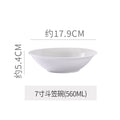 Minimalist pure white ceramic dinnerware set - ideal for restaurants, hotels, and home use. includes plates, rice bowls, soup bowls, and fruit/salad plating dishes