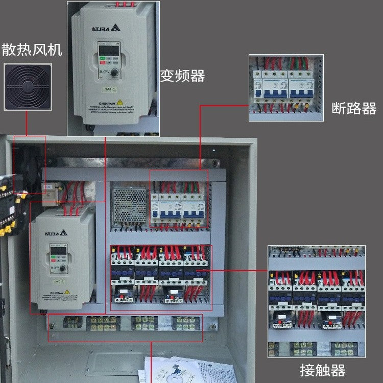 Delta variable frequency water supply cabinet pump variable frequency control box with ABB variable frequency constant pressure water supply control cabinet distribution control