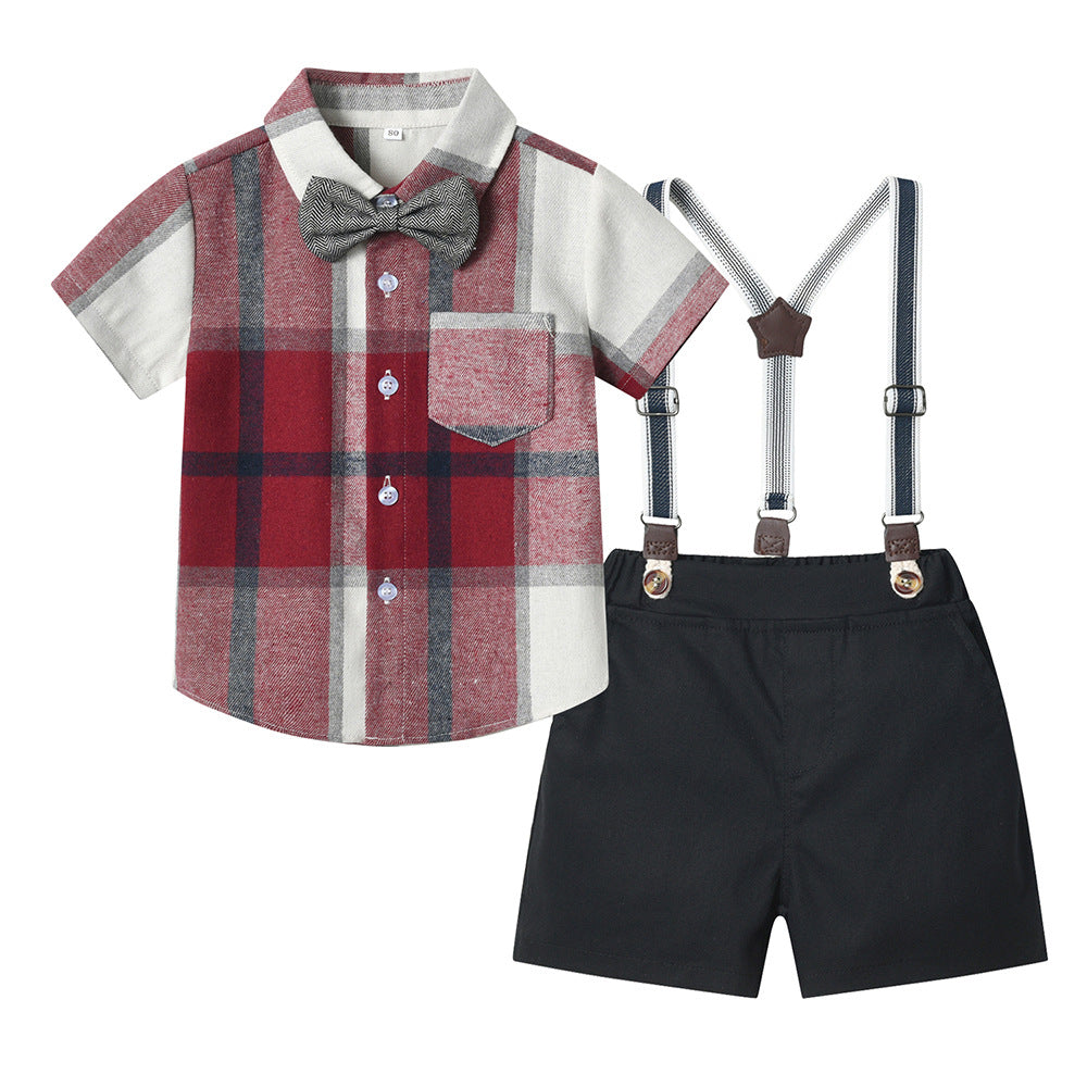 New arrivals: boys' spring/summer shirts - wholesale children's plaid short-sleeve shirts for big and middle-sized boys