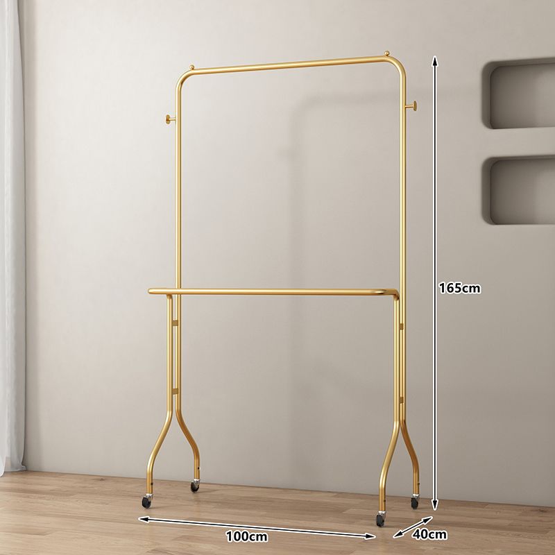 Casual clothes hanger italianaccessible luxury bedroom accessible luxury storage cream for home space floor-standing clothes coat rack shelf