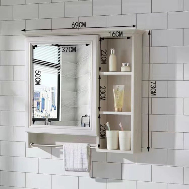 Bathroom Mirror Bathroom Wall-mounted Shelf Mirror Cabinet Bathroom Mirror Cabinet Bathroom Dressing Mirror Wall Mirror Box