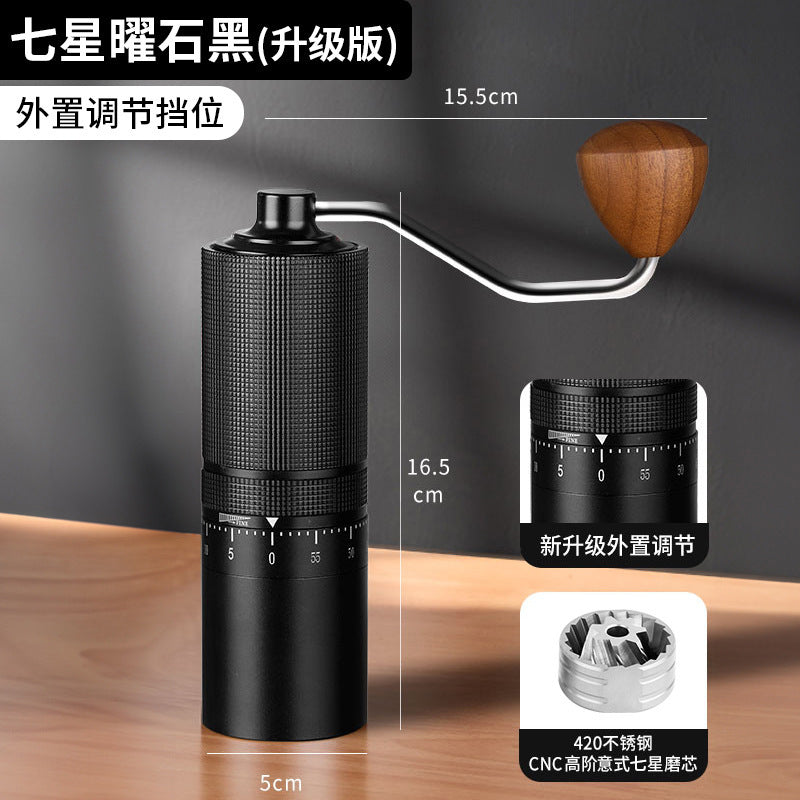 External adjustment steel core hand grinder large blade italian coffee grinder 7 star manual coffee grinder