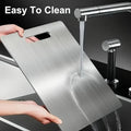 Stainless steel chopping board, anti-mildew, anti-odor, for home kitchen, thickened rolling, double-sided chopping board, antibacterial chopping board, environmental-friendly
