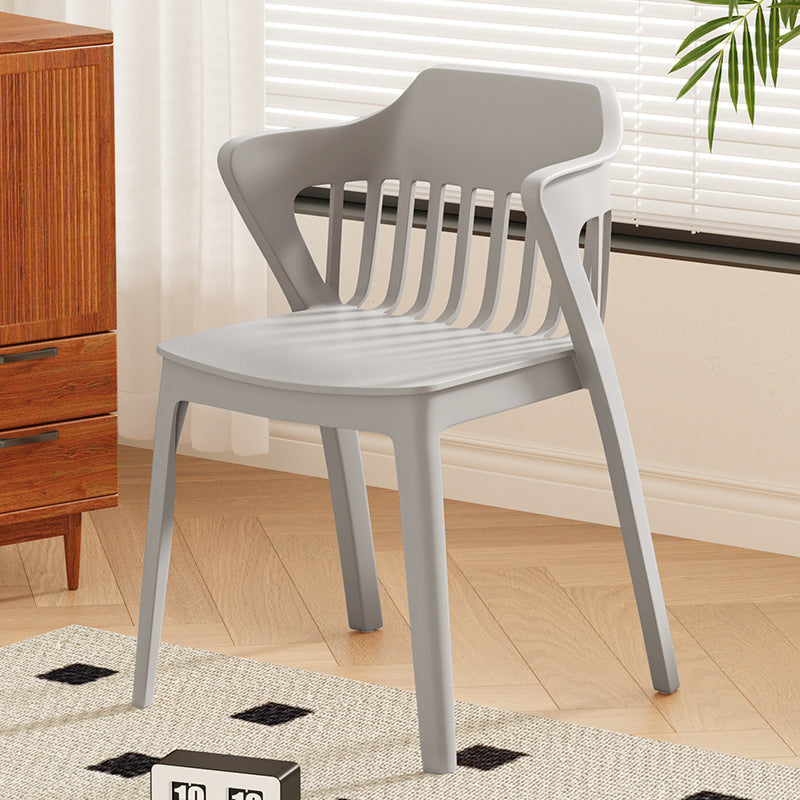 Wholesale engineering backrest stool thickenedfor home plastic chair stackable dining chair spare commercial casual armchair