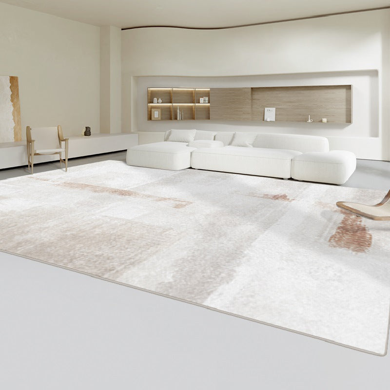 Living room carpet cream style classyaccessible luxurycasual sofa coffee table blanket for home no-wash large area full floor mat