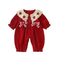 Hundred days full moon first birthday dress monthly age outing romper khaki baby autum clothes infant one-piece baby