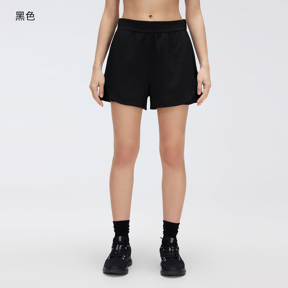Quick-drying loose sports shorts for women, outdoor running training shorts, high waistslimming look yoga fitness pants d26070