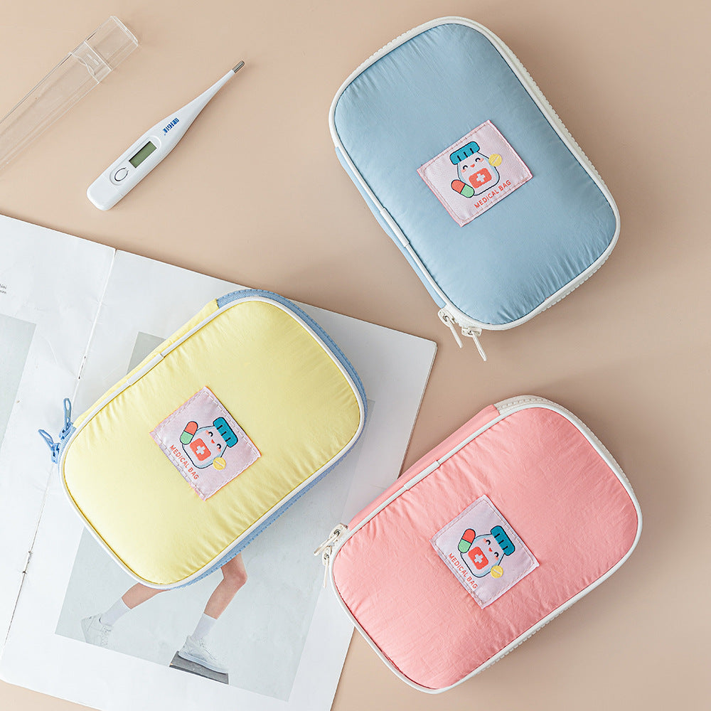 Nylon Medical Bag Soft Portable Drug Storage Bag Travel Portable First Aid Bag Multifunctional Hand Emergency Bag