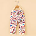 Girls' milk silk printed capri leggings - summer kids' clothing, spring/summer lightweight outerwear, dropshipping available