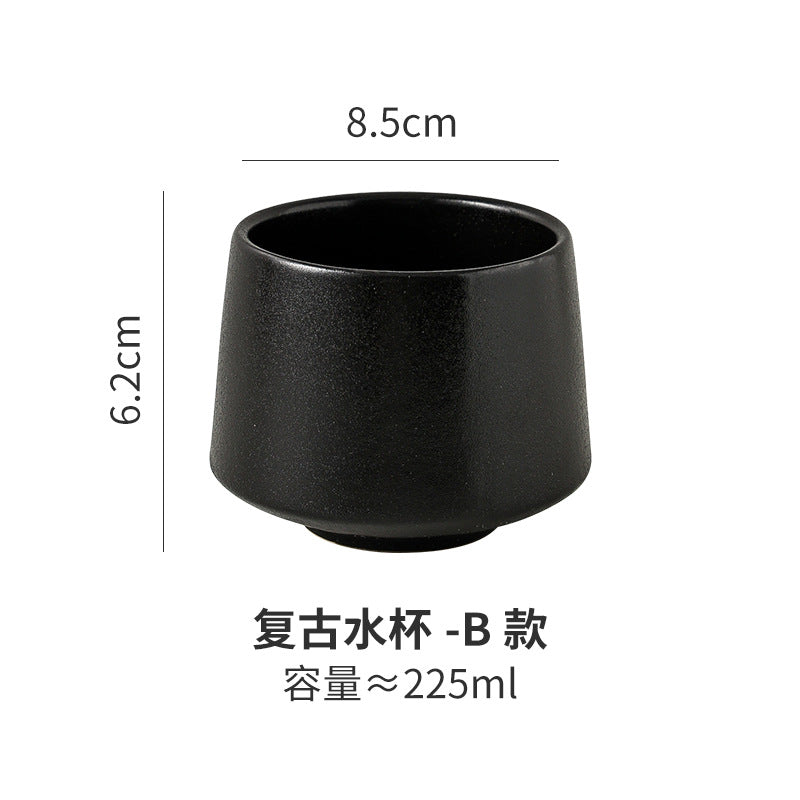 For home making tea and drinking water creative kiln retro ceramic cup various colors large office coffee cup