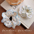 Korean style gentle small floral large intestine hair tie large artsygirl fabric ball head lazy atmosphere headband
