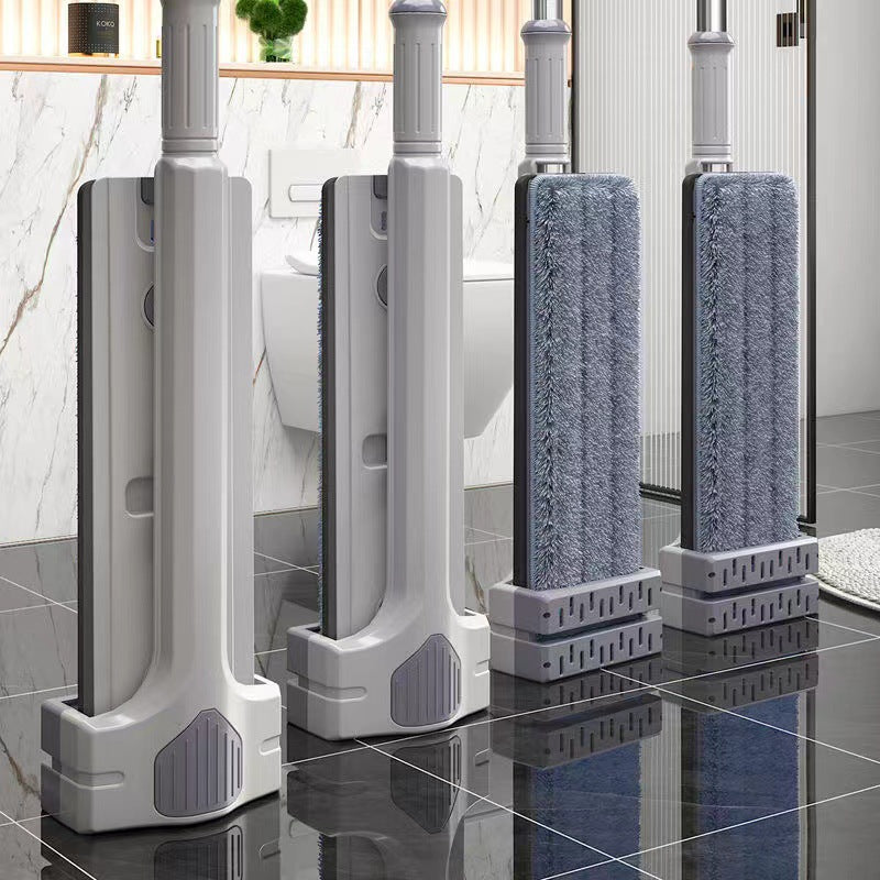 new hands-free flat mop - no-rinse, one-step cleaning for home use - lazy person's floor cleaning tool - large mop head