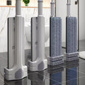 new hands-free flat mop - no-rinse, one-step cleaning for home use - lazy person's floor cleaning tool - large mop head