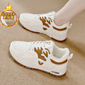 cotton shoes fleece-linedheattech genuine flats autumn winternew arrival soft bottom lightweight fashion sneakers women's shoes abrasion resistant