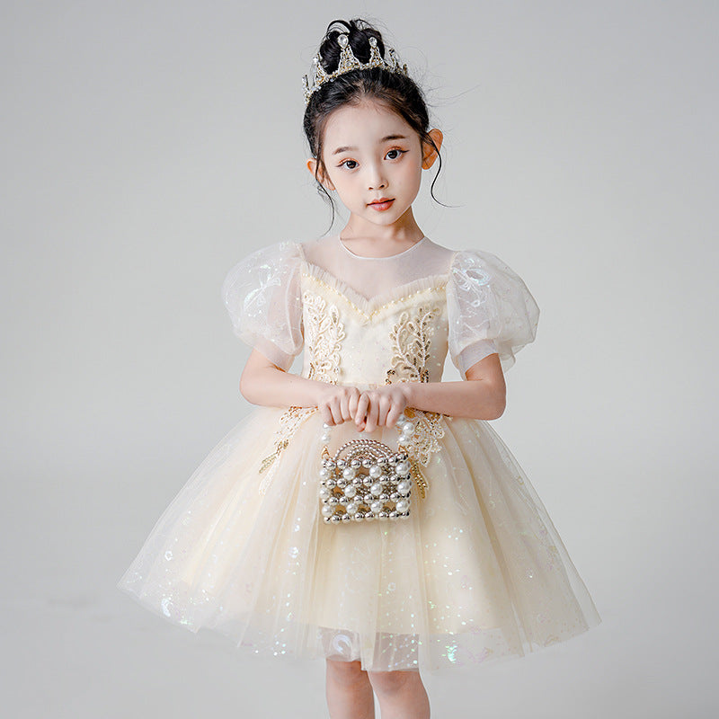 Girls' princess dress - perfect for kindergarten performances, summer events, and special occasions. available in sizes 3-13 years
