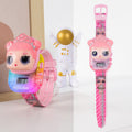 Surprise girl [sliding cover + time display + music & lights]