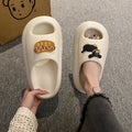 Eva cloud slides for women - summer outdoor wear, 2024 new style, perfect for home, outings, bathroom, and bathing - thick sole, height increasing