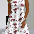 wholesale women's short-sleeved dresses, fashionable women's dresses for spring, summer, and autumn, new cross-border printed designs
